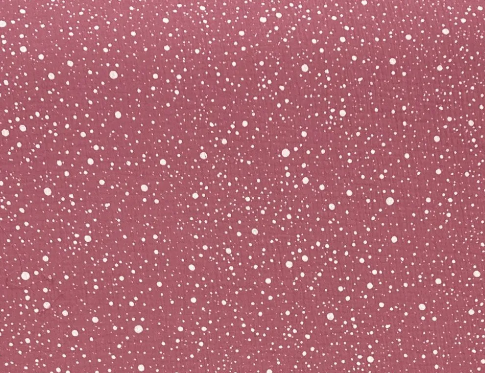 Musselin Double Gauze Punkte Rosé