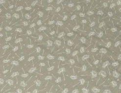Musselin Double Gauze Pusteblume Taupe