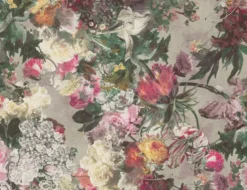 Papiertapete Blume Bunt