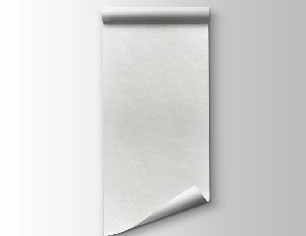 Papiertapete Uni Weiß