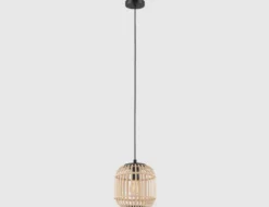Pendelleuchte Holz Natur Ø 21cm