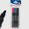 Permanent-Marker schwarz, blau, rot