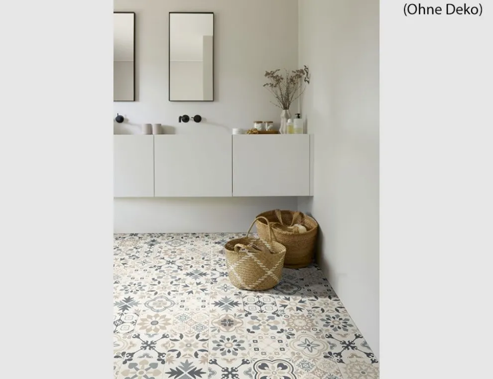 PVC Calypso Tile Beige, Grau 4m