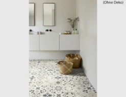 PVC Calypso Tile Beige, Grau 2m