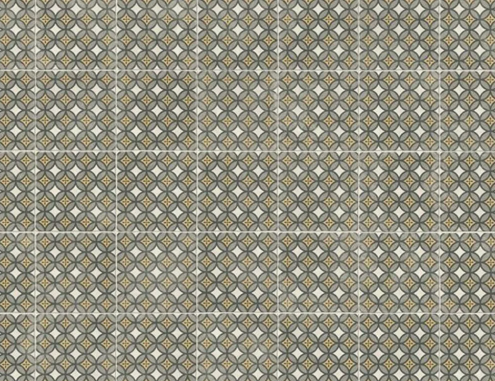 PVC Calypso Tile Grau, Beige