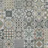 PVC Calypso Tile Oliv, Beige 4m