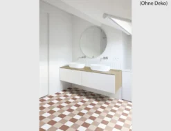 PVC Cupid Tile Beige, Braun 2m