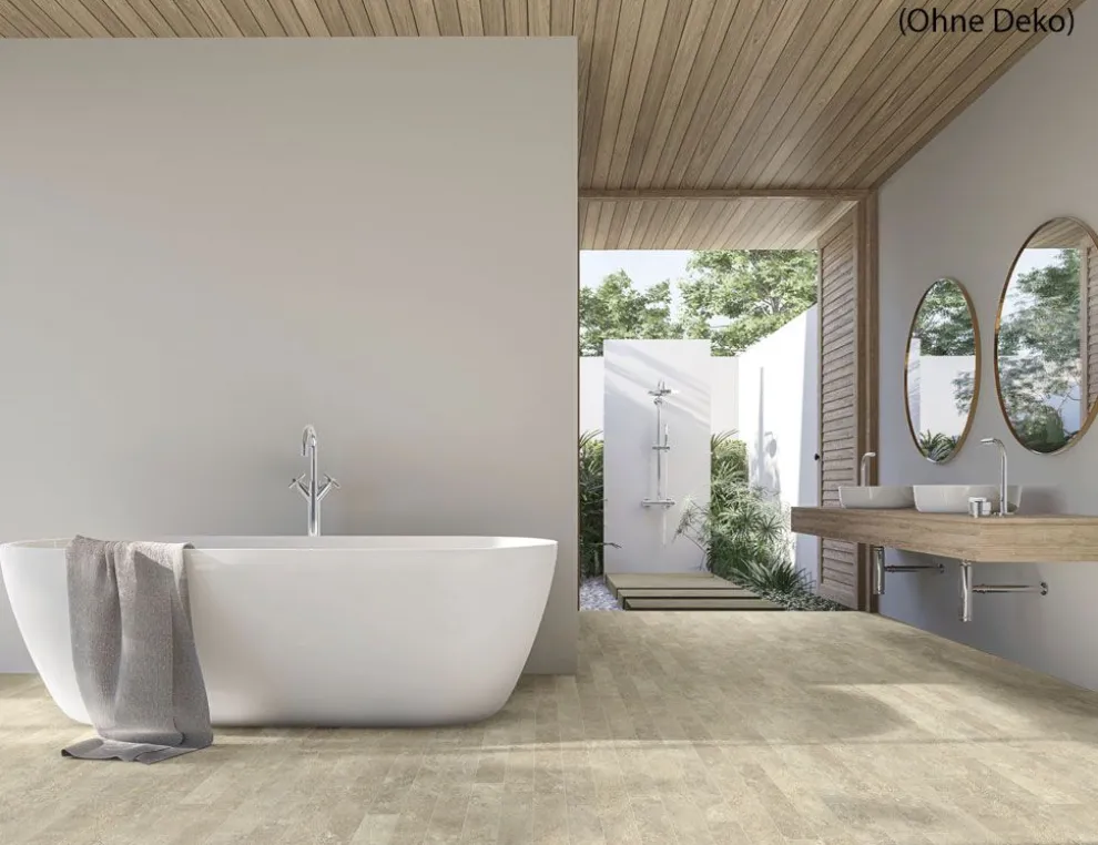 PVC Helios Tile Greige 2m