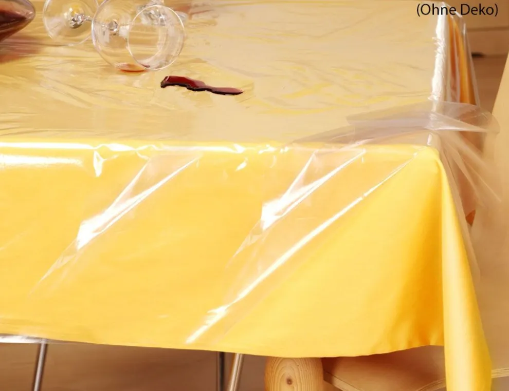 PVC Tischdecke transparent