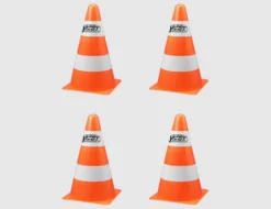Pylonen Orange, Weiß 4 Stück