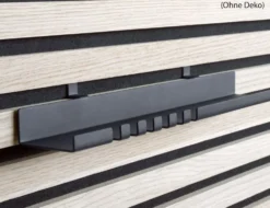 Regalboden Acoustic Schwarz, 30x6x4,4cm