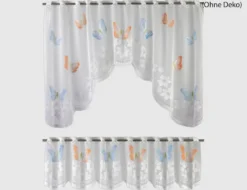 Scheibengardine Butteflys 2er Set