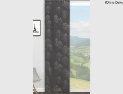 Schiebevorhang Mara Grau, Silber