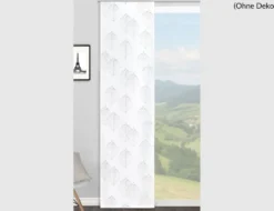 Schiebevorhang Mara Weiß, Silber