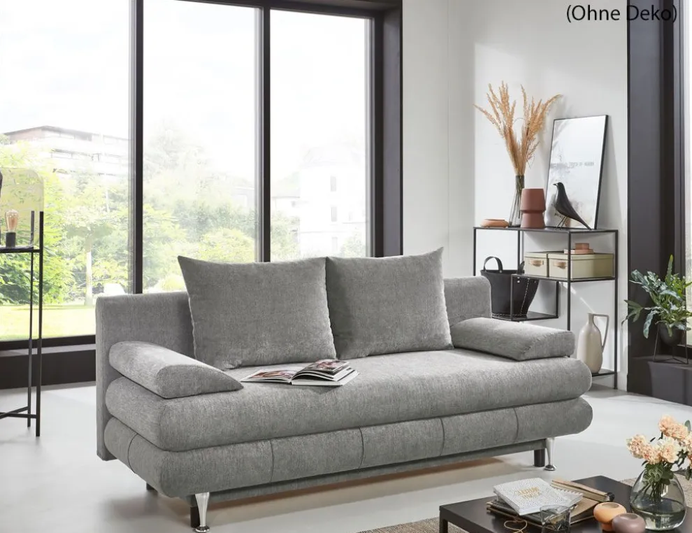 Schlafsofa Benfeld Grau