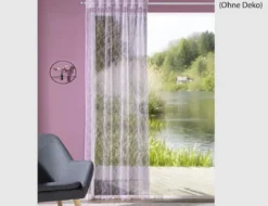 Schlaufenschal Stickerei Rosé