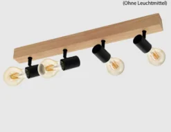 Spotbalken Holz vierflammig