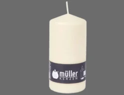 Stumpenkerze creme