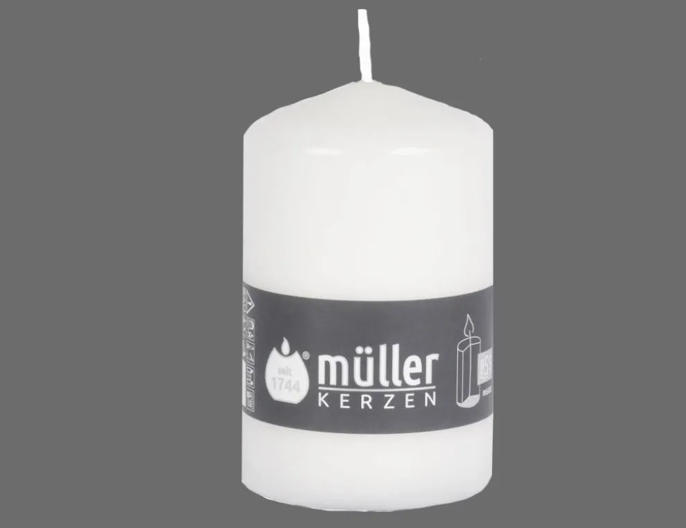 Stumpenkerze weiß