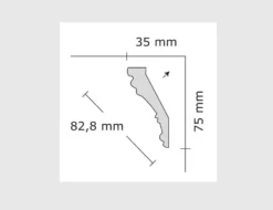 Styroporleiste 35/75mm