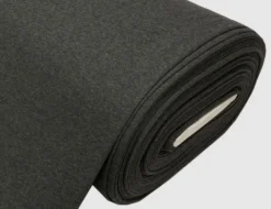 Sweatstoff Dunkelgrau meliert