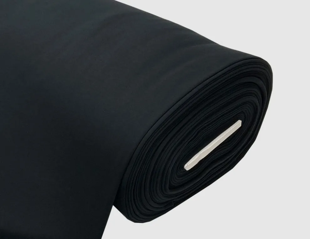 Sweatstoff Uni Schwarz