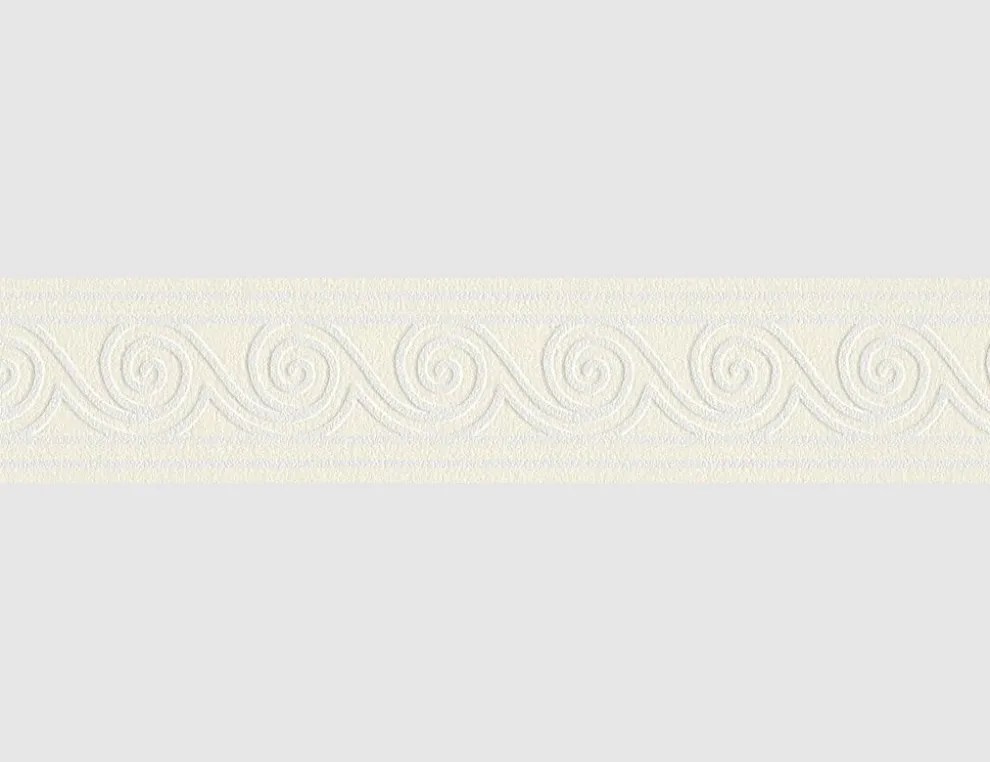 Tapetenborte Vinyl Wellenoptik Beige