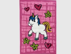 Teppich Einhorn pink