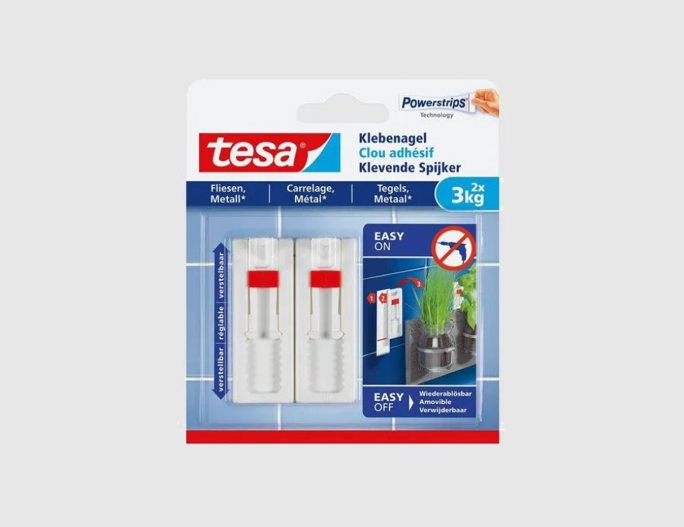 tesa Klebenagel Fliesen Weiß