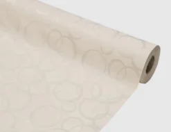 Tischdecke Damast Kreise Natur