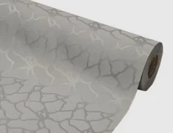 Tischdecke Damast Marmor Silber