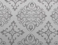 Tischdecke Ornament grau
