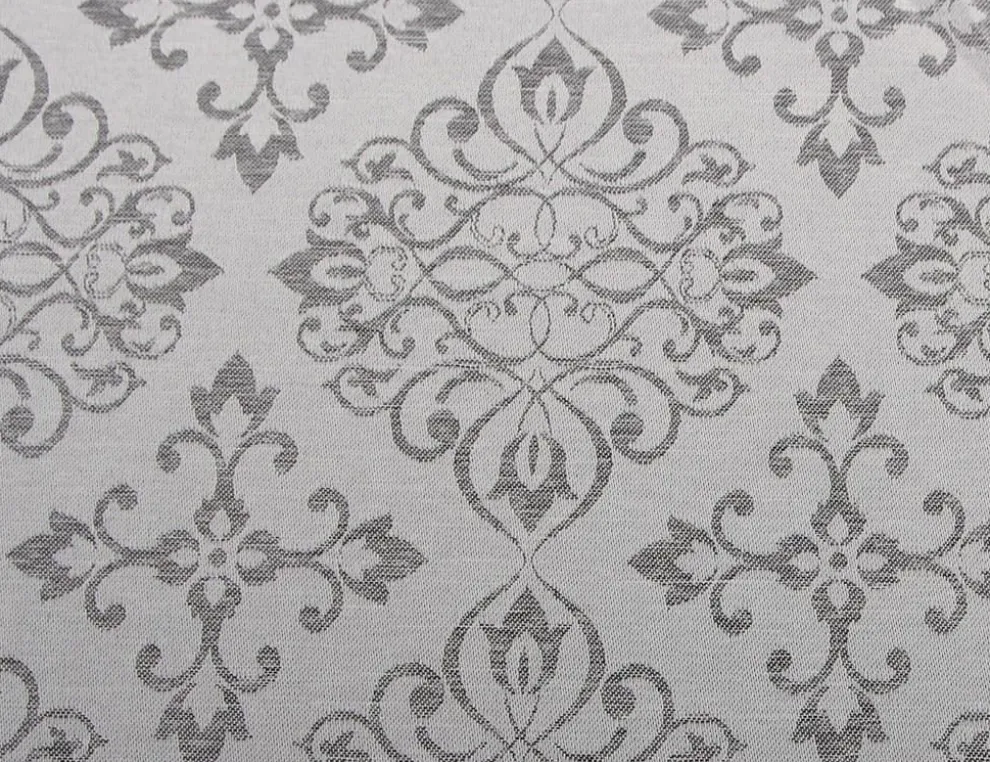Tischdecke Ornament grau