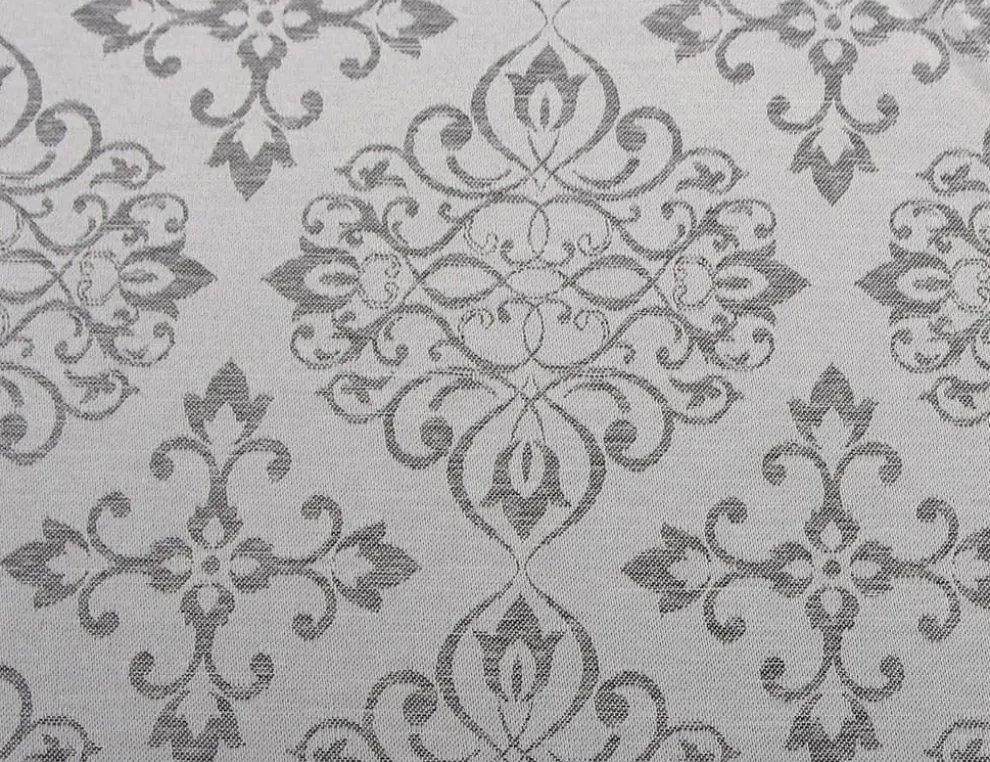 Tischdecke Ornament grau