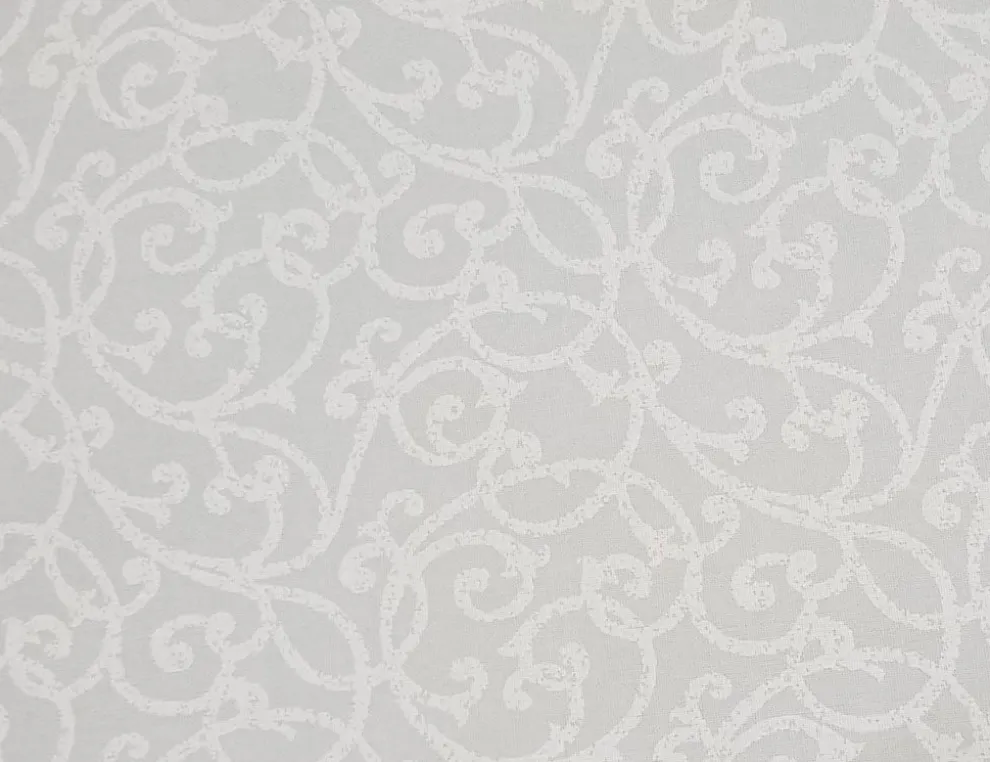 Tischdecke Ranken Weiß