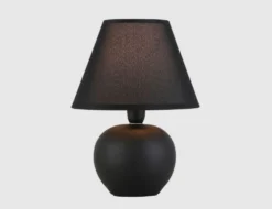 Tischleuchte Keramik Schwarz
