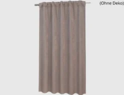 Verdeckte Schlaufe Barcelona Taupe 175x135cm