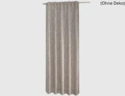 Verdeckte Schlaufe Moire Taupe 245x140cm