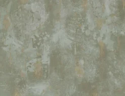 Vliestapete Betonoptik Grün, Braun