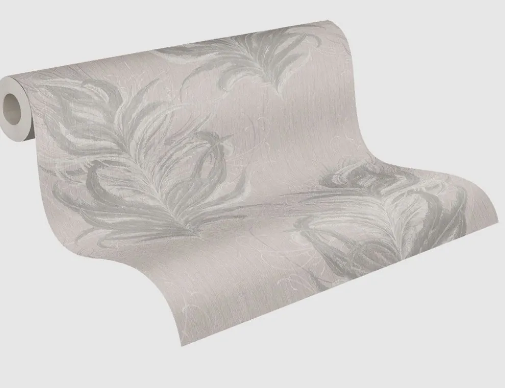Vliestapete Blume Beige