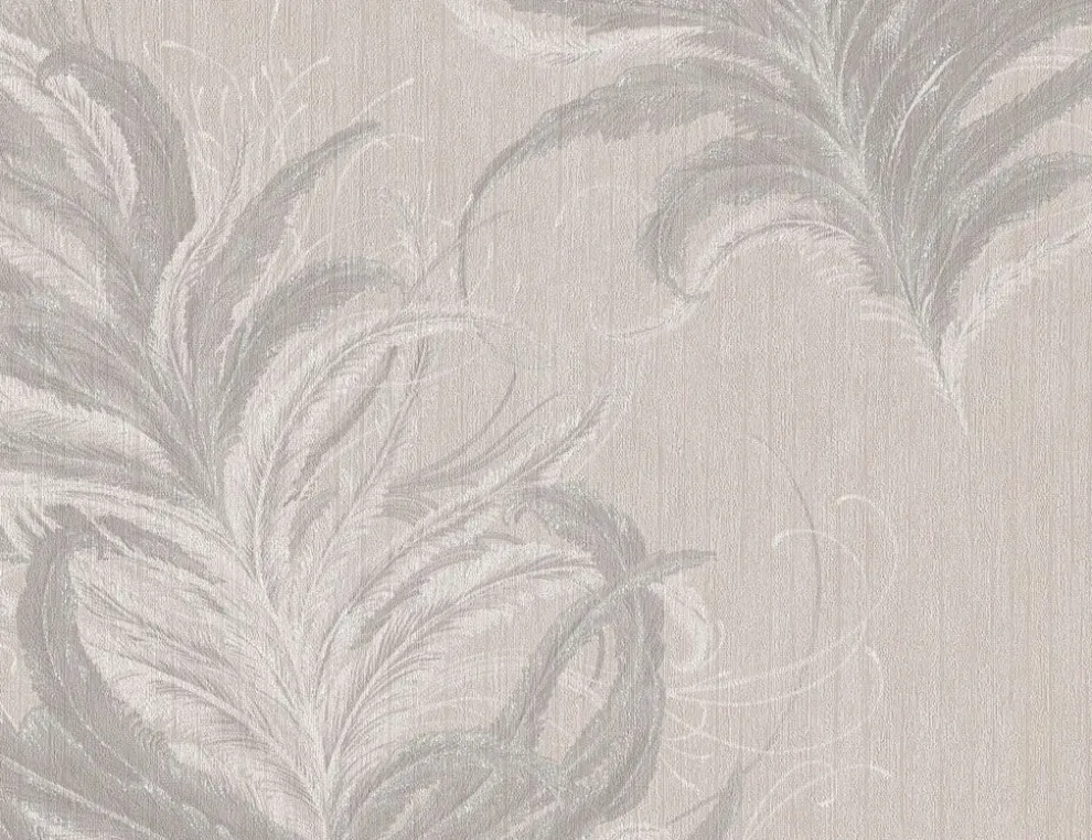 Vliestapete Blume Beige
