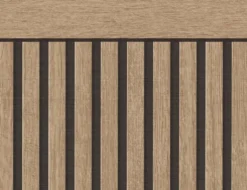 Vliestapete Holz Dunkelbraun, quer