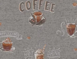 Vliestapete Kaffee Grau