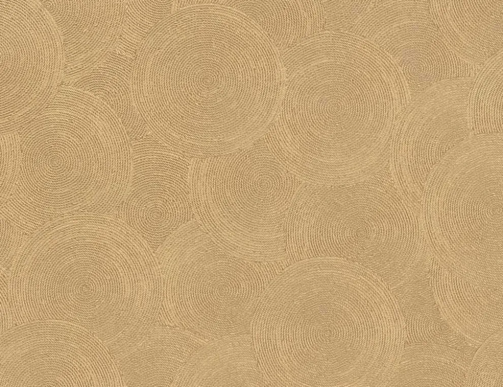 Vliestapete Kreise Gold