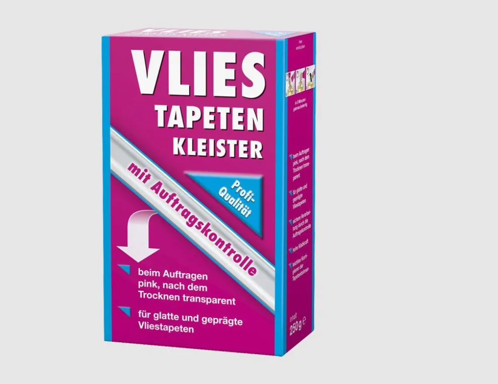 Vlies Tapeten Kleister mit Auftragskontrolle