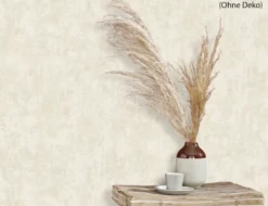 Vliestapete Struktur Uni Beige