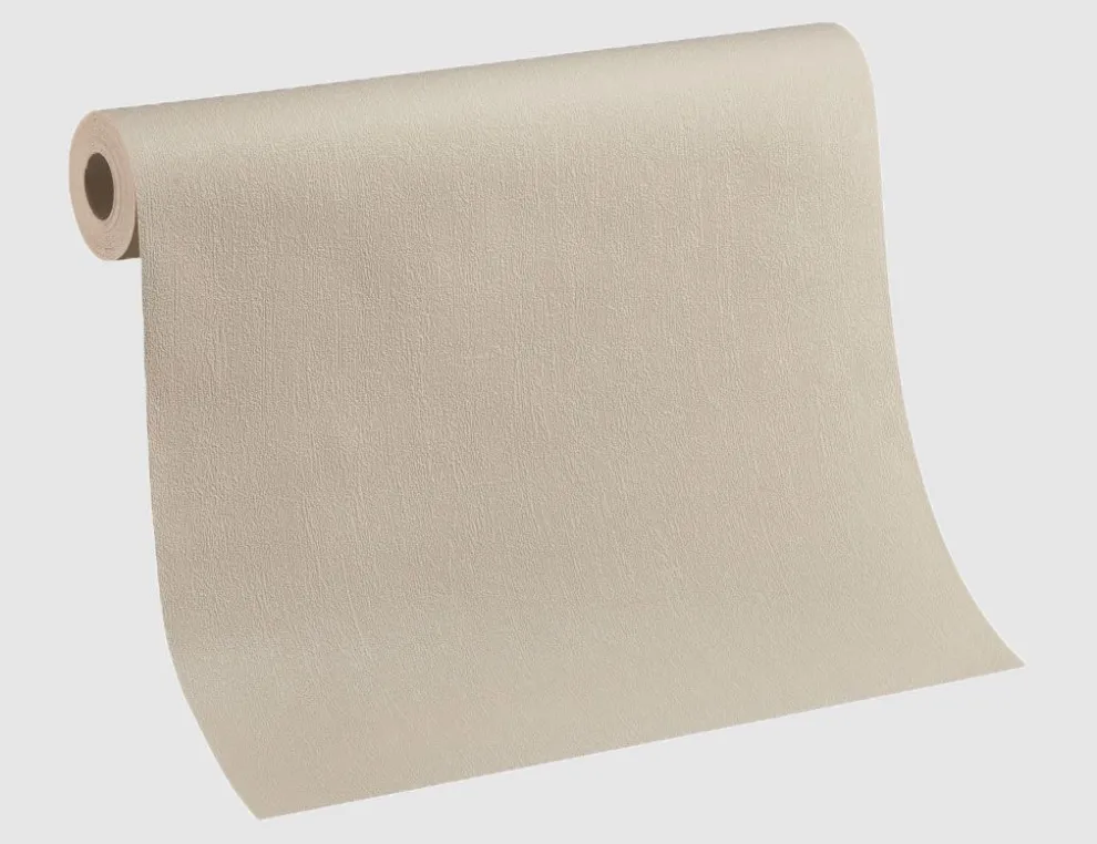 Vliestapete Uni Beige