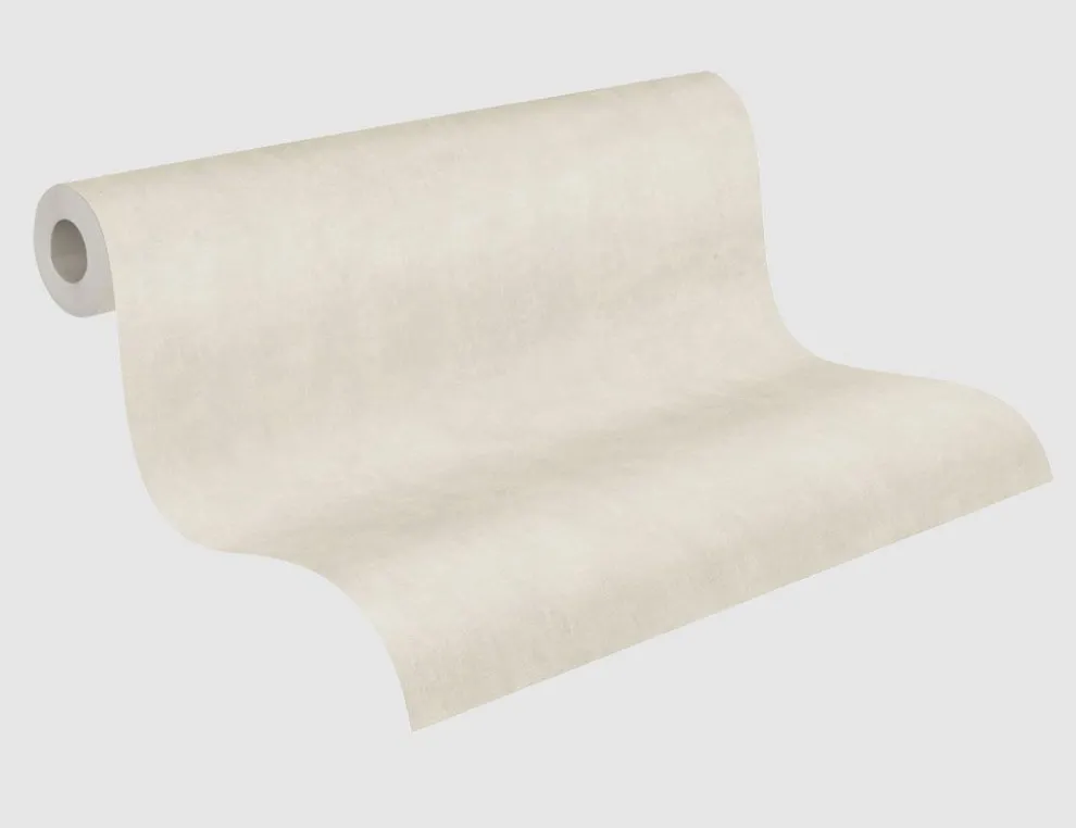 Vliestapete Uni Creme