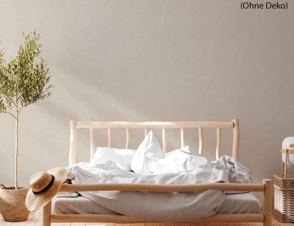 Vliestapete Uni Feinstruktur Beige
