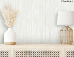 Vliestapete Uni Flitter Creme